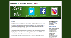 Desktop Screenshot of marshillbaptistchurch.org