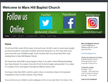 Tablet Screenshot of marshillbaptistchurch.org